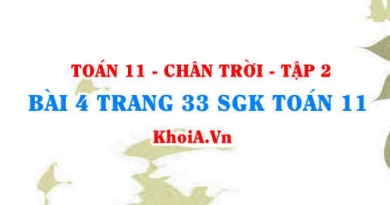 Bài 4 trang 33 Toán 11 Tập 2 Chân trời sáng tạo